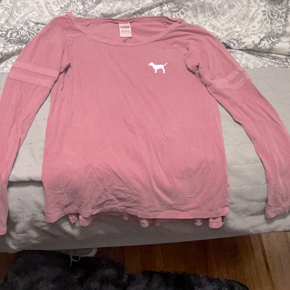 VS Pink long sleeve tunic top